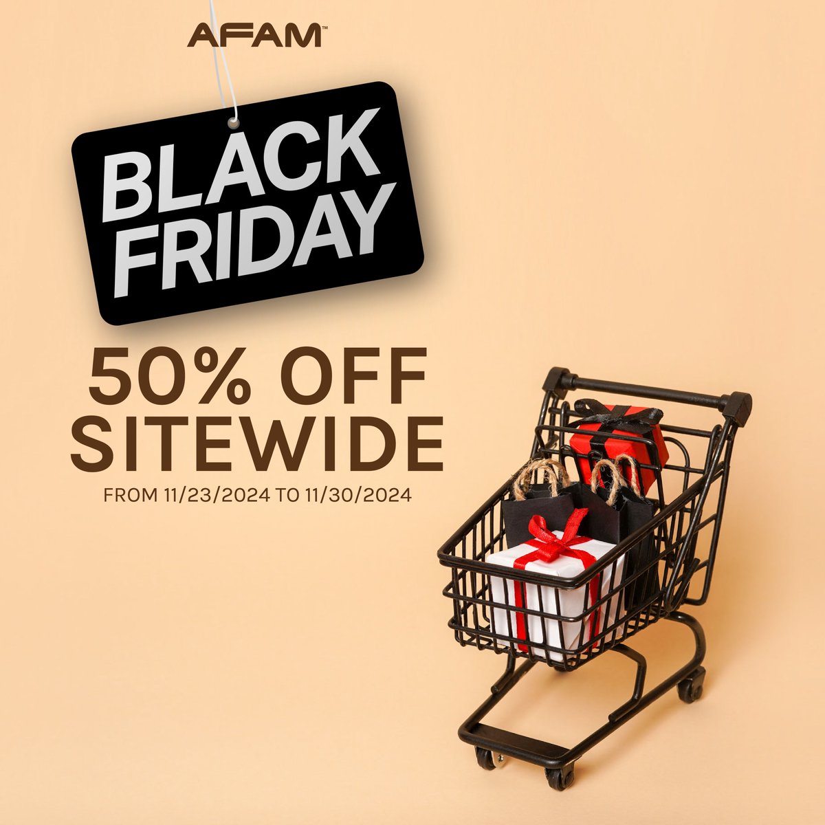 afamconceptinc's tweet image. Black Friday Alert! 🚨

Get 50% OFF on your favorite natural hair care essentials! 

🌿 Whether you&apos;re stocking up on must-haves or trying something new, now&apos;s the time to grab the best deals of the year! 💸

Don’t miss! 🖤 

#BlackFriday #AFAMConcept