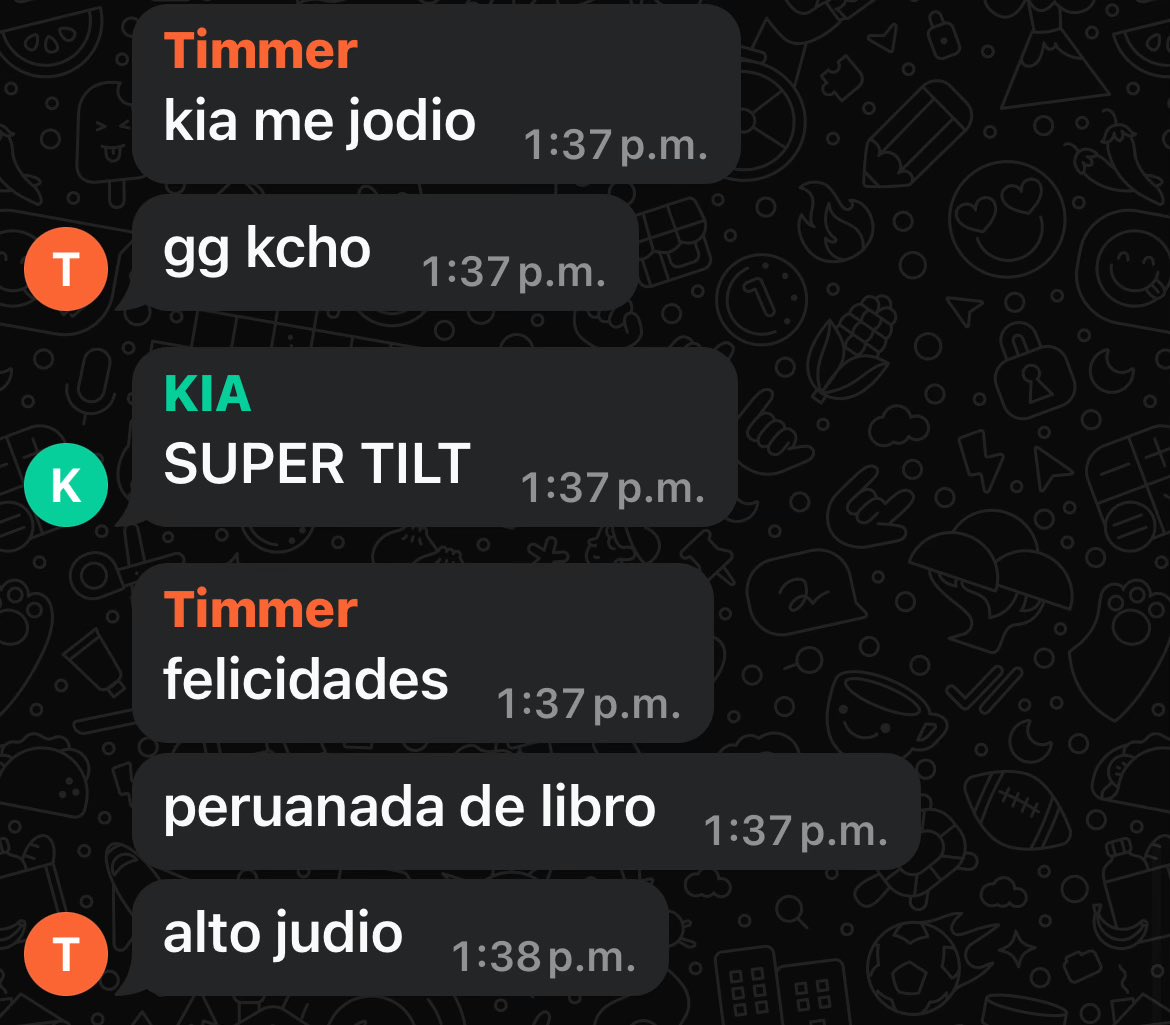 “Deben de estar super tristes, por perder tanto en stage”

El chat de TAB: