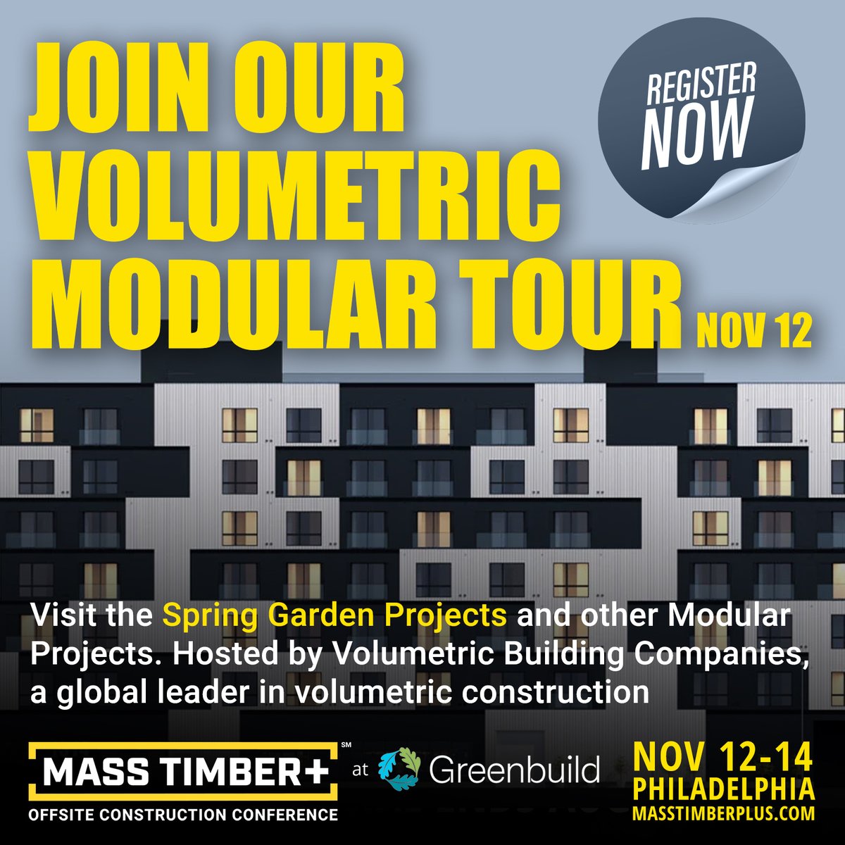 MassTimberPlus (@masstimberplus) on Twitter photo Join our Volumetric Modular Tour Nov 12!
Visit the Spring Garden Projects and other Modular Projects.
Hosted by <a href="/volumetricbc/">Volumetric Building Companies</a>
👉 Tour 2: masstimberplus.com/pricing/
👉Learn more: masstimberplus.com
#MassTimberPlus #volumetricmodular #volumetricbuildingcompanies #modular Join our Volumetric Modular Tour Nov 12!
Visit the Spring Garden Projects and other Modular Projects.
Hosted by <a href="/volumetricbc/">Volumetric Building Companies</a>
👉 Tour 2: masstimberplus.com/pricing/
👉Learn more: masstimberplus.com
#MassTimberPlus #volumetricmodular #volumetricbuildingcompanies #modular