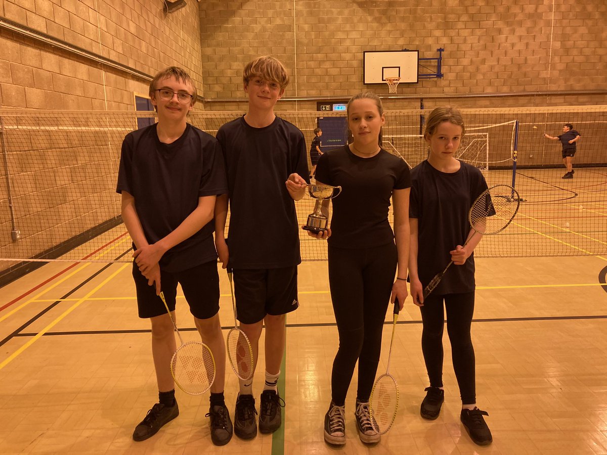 Pitlochry HS HWB (@hwbpitlochry) on Twitter photo Secondary badminton championships were held after school today. Some close matches played, well done everyone involved ๐ธ
๐ฅ Isaac, S3 boys winner
๐ฅ Amelia, S4 girls winner
๐ฅ Owen, S3 boys r/up
๐ฅ Lily, S1 girls r/up
<a href="/PitlochrySchool/">Pitlochry HighSchool</a> <a href="/PitlochryParent/">Pitlochry High School Parent Council</a> <a href="/ActiveSchoolsPK/">P&K Active Schools</a> Secondary badminton championships were held after school today. Some close matches played, well done everyone involved ๐ธ
๐ฅ Isaac, S3 boys winner
๐ฅ Amelia, S4 girls winner
๐ฅ Owen, S3 boys r/up
๐ฅ Lily, S1 girls r/up
<a href="/PitlochrySchool/">Pitlochry HighSchool</a> <a href="/PitlochryParent/">Pitlochry High School Parent Council</a> <a href="/ActiveSchoolsPK/">P&K Active Schools</a>