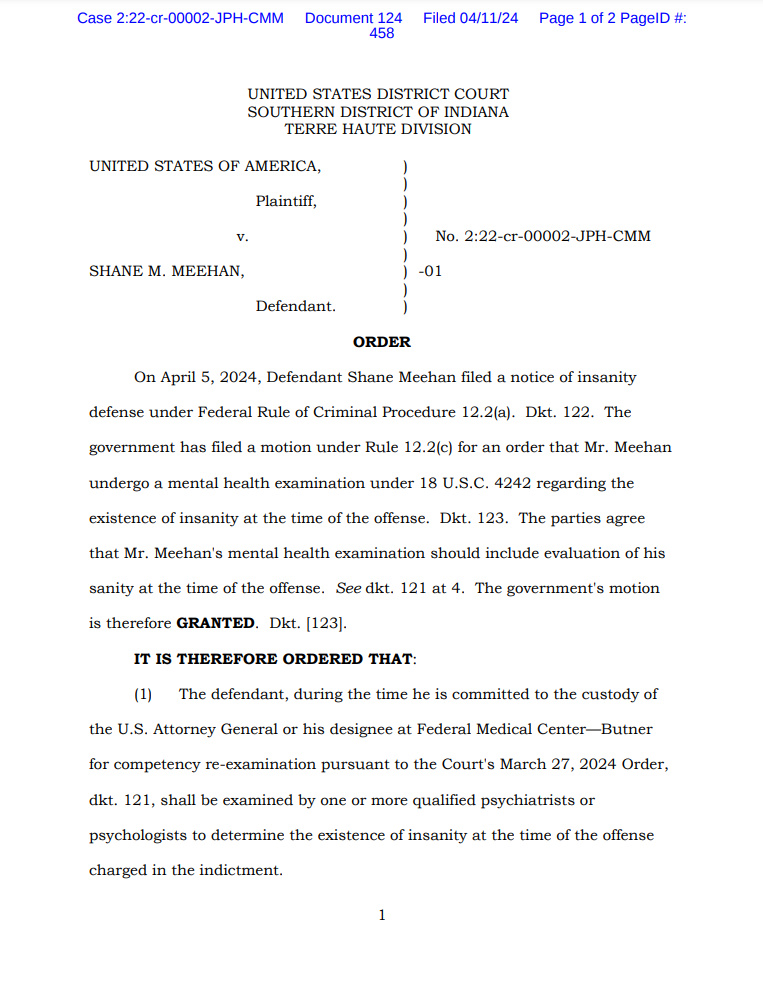 MattBlacInc's tweet image. #DELPHIARCHIVES | Federal Charges Filed Against #SHANEMEEHAN in Killing of #TerreHaute LE  Officer Greg Ferency. 

2/2 #UPDATE