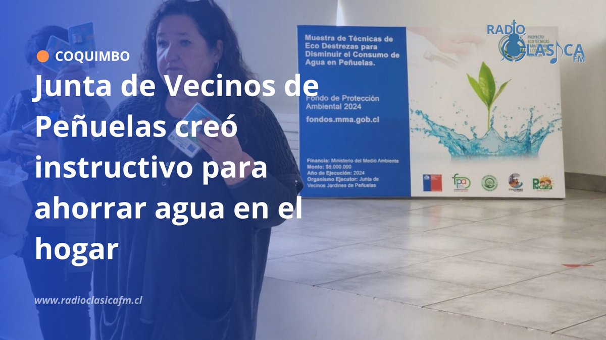 💧 Vecinos de Peñuelas se unieron para aprender a ahorrar agua en el hogar. Con apoyo municipal y talleres, 26 familias recibieron kits de ahorro y un decálogo práctico 🌍👏.
¡Un paso más hacia un #Coquimbo sustentable! 💪
▶️radioclasicafm.cl/junta-de-vecin…
#cuidemoselagua
#medioambiente