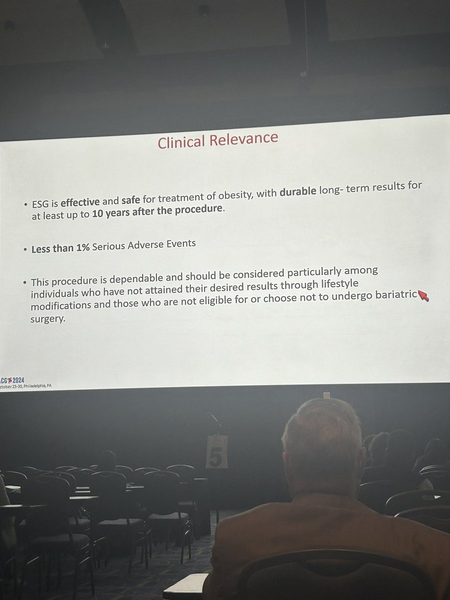 Carolyn Newberry MD (@cnewberrymd) on Twitter photo Our 10 yr ESG data 🔥 off the press
✅ Safe
✅ Durable
✅ Effective
In combo w new CPT codes rolling out 1/2026, this procedure remains a powerful tool in the #obesity toolbox as monotherapy or in combo w AOM
(With 🍎🏃♀️🥦 of course)
<a href="/ReemSharaiha/">Reem Sharaiha, MD MS</a> <a href="/sonalkumar29/">Sonal Kumar</a>
#ACG2024 Our 10 yr ESG data 🔥 off the press
✅ Safe
✅ Durable
✅ Effective
In combo w new CPT codes rolling out 1/2026, this procedure remains a powerful tool in the #obesity toolbox as monotherapy or in combo w AOM
(With 🍎🏃♀️🥦 of course)
<a href="/ReemSharaiha/">Reem Sharaiha, MD MS</a> <a href="/sonalkumar29/">Sonal Kumar</a>
#ACG2024