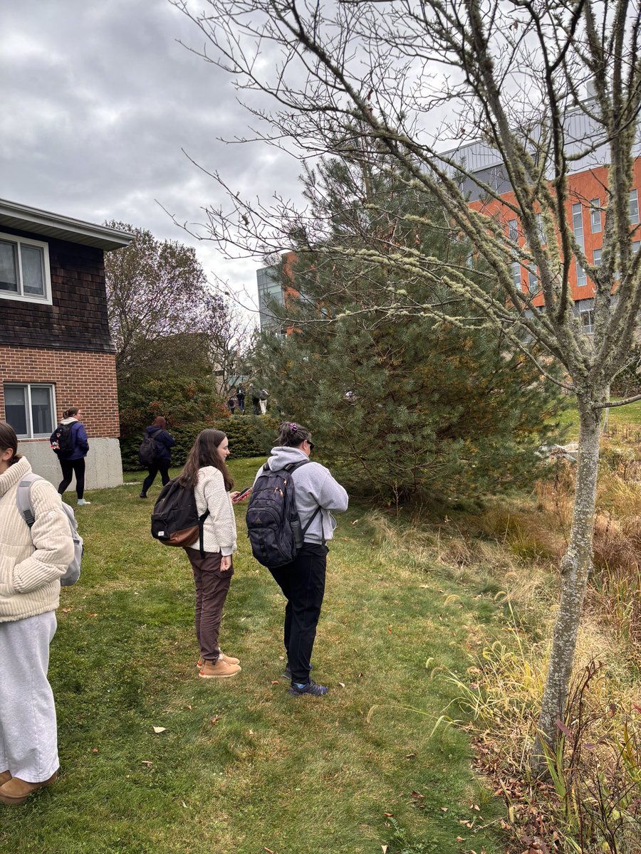 H2O_Soni's tweet image. This week’s #fieldfun photos. While I am away, my grad students offered to bring my class for @universityofri campus #hydrology tour. Many thanks #GeubrinaFajria, #KlaudiaNegyesi #NasimaYasmin #PradhanangLab #Stormwater #raingardens #detentionbasins #URITweets @uricels @URI_GEO