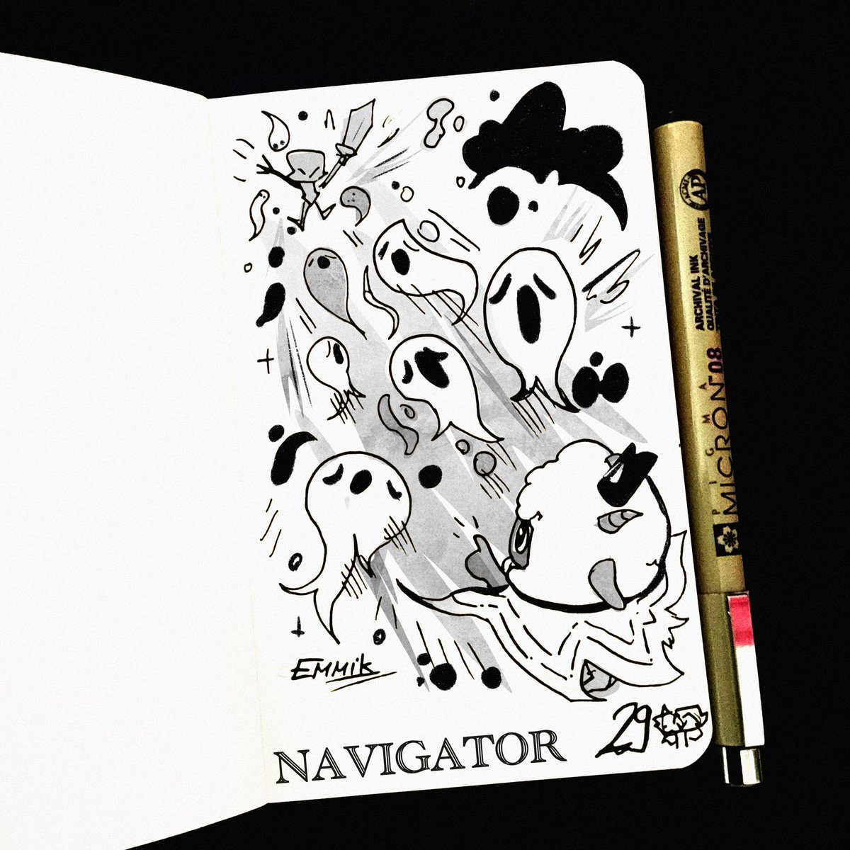 KimmEmmi's tweet photo. INKTOBER DAY 29 - NAVIGATOR
CULT OF THE LAMB EDITION
#inktober2024 #Inktober #CultoftheLamb #cultofothelambfanart https://t.co/5fENOAD2MD