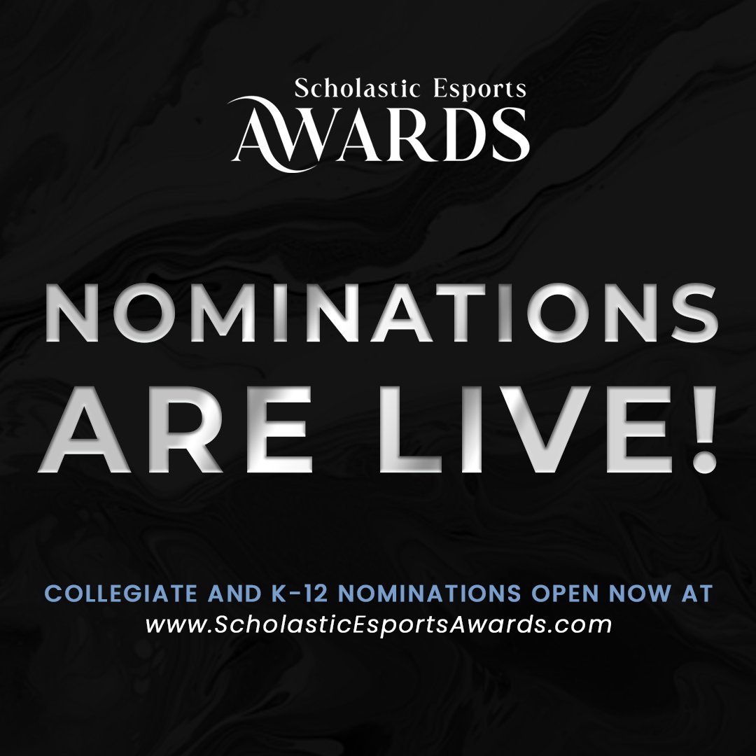It's time to make your voices heard! Nominations are now live! 🗳️

View all K-12 and Collegiate awards categories and submit your nominations until November 8th, 2024!

👉 scholasticesportsawards.com