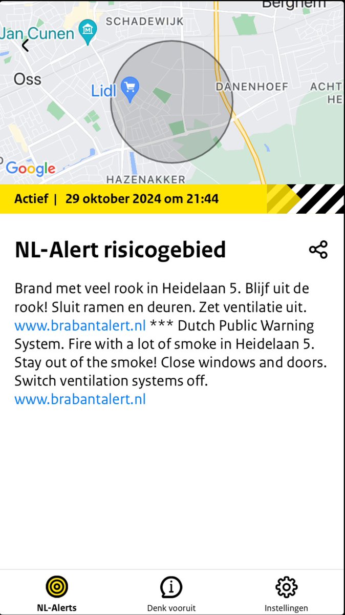 Brand met veel rook aan de Heidelaan in Oss