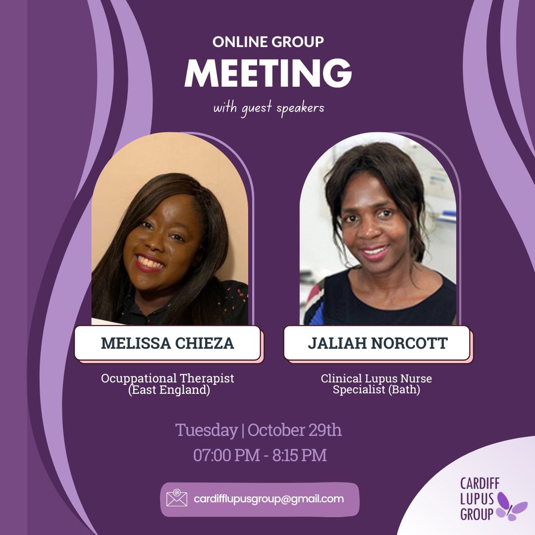 Dalila (@dalilatm) on Twitter photo 🤩 Since our 1st meeting in 2019, time has flown by! Fast forward to today’s meeting with 2️⃣ wonderful guest speakers helping us understand roles & holistic care in #lupus <a href="/mel_chieza/">Melissa Chieza</a> 🙌 Thanks everyone who has joined us on this journey & shared the many faces of lupus! #Cardiff 🤩 Since our 1st meeting in 2019, time has flown by! Fast forward to today’s meeting with 2️⃣ wonderful guest speakers helping us understand roles & holistic care in #lupus <a href="/mel_chieza/">Melissa Chieza</a> 🙌 Thanks everyone who has joined us on this journey & shared the many faces of lupus! #Cardiff
