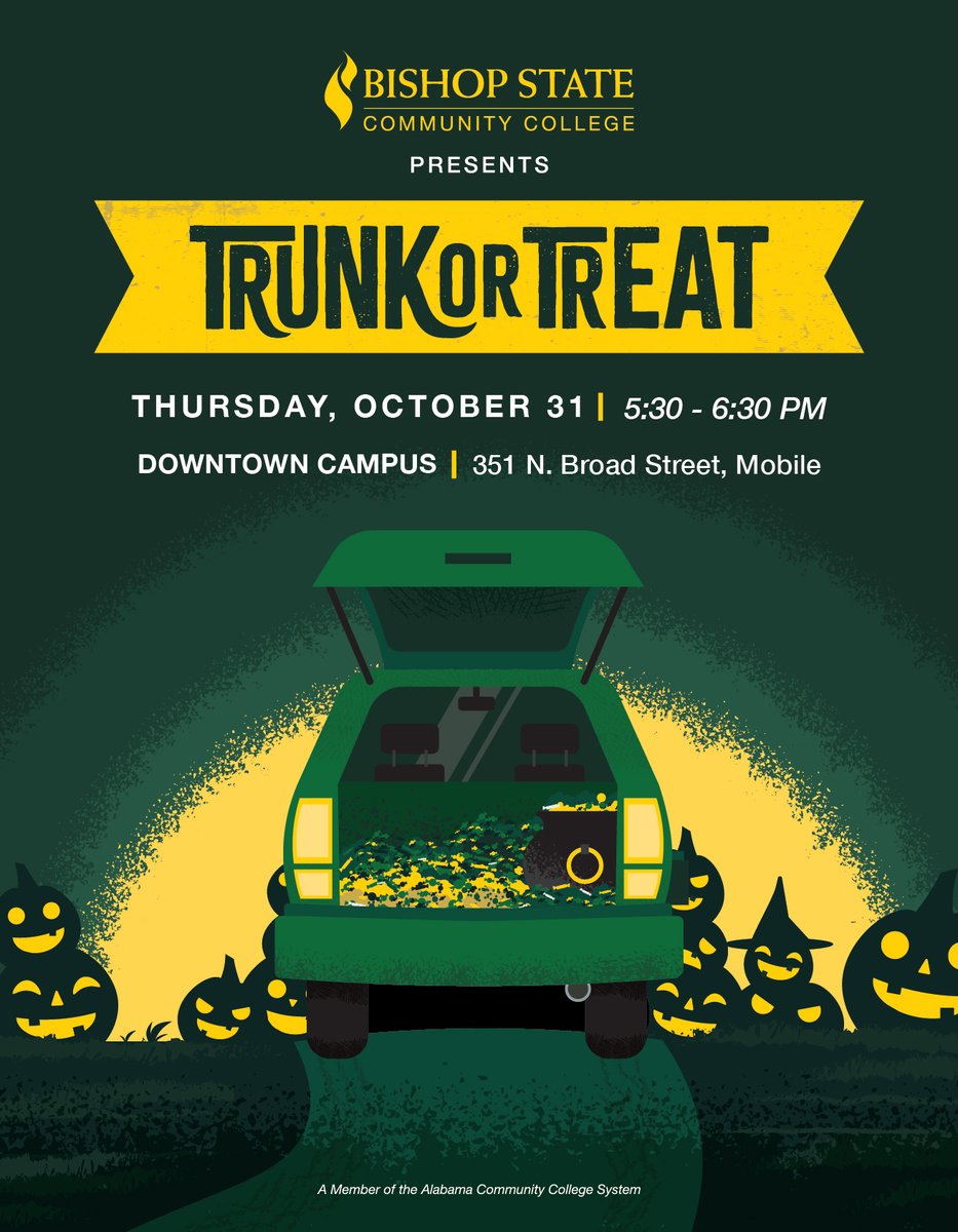 A huge thank you to the Alabama Power Service Organization in Mobile for the generous donation of candy for Bishop State's Trunk or Treat event this week! 🍬 Your support is helping us bring smiles and sweet treats to the community this spooky season. #BishopStatement