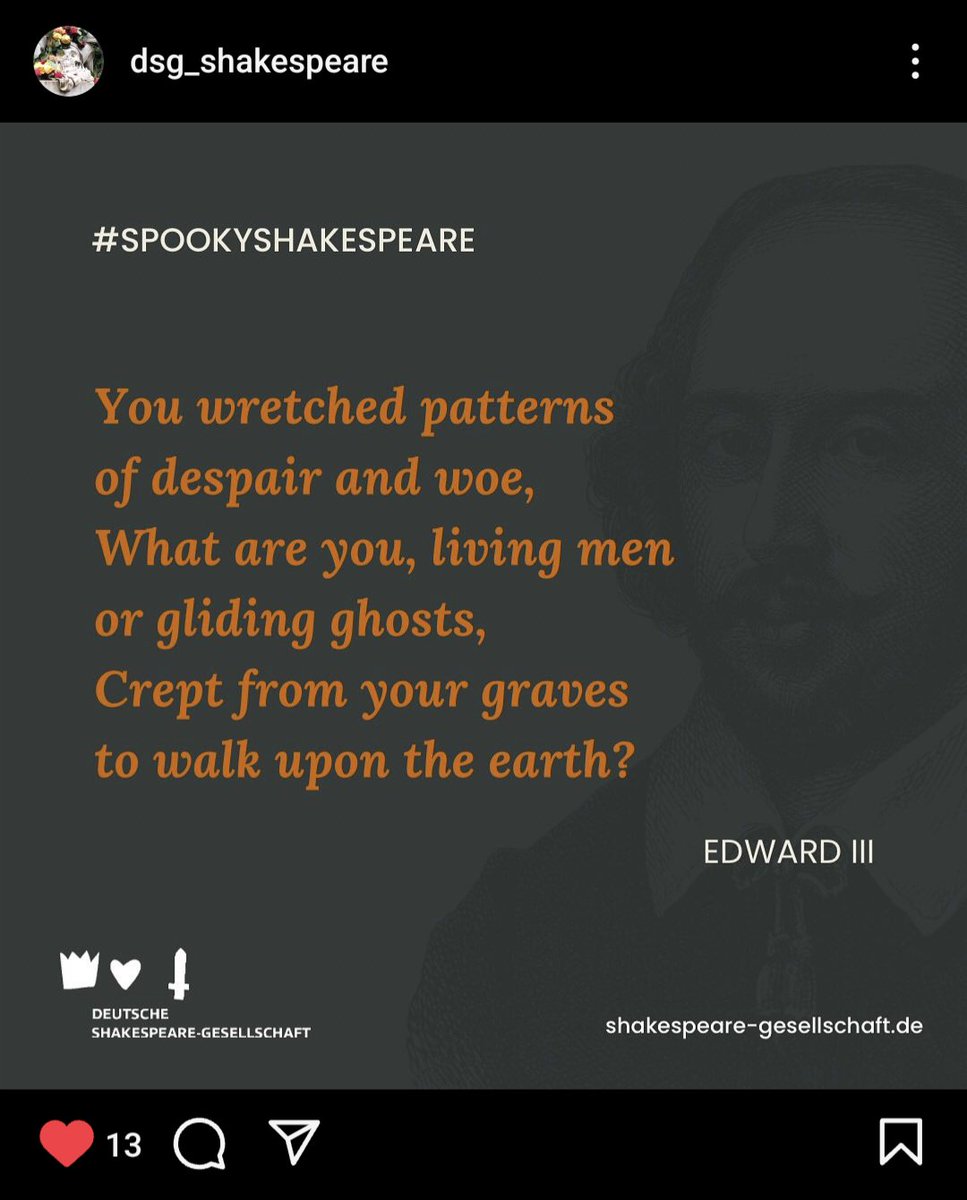Halloween is coming - so are Shakespeare's ghosts! 👻