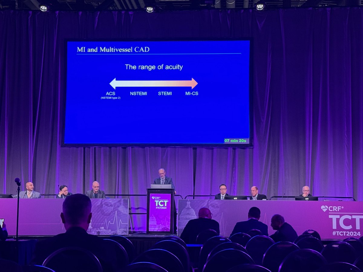 JACCJournals's tweet image. Starting now in Presentation Theater 1 at #TCT2024, #JACCINT Editor-in-Chief Dr. David J. Moliterno presents his keynote speech on Reconciling Evidence and Practice of Culprit-Only vs. Complete #Revascularization: A Personal Perspective
 
#cvMI #CathLab #Revasc