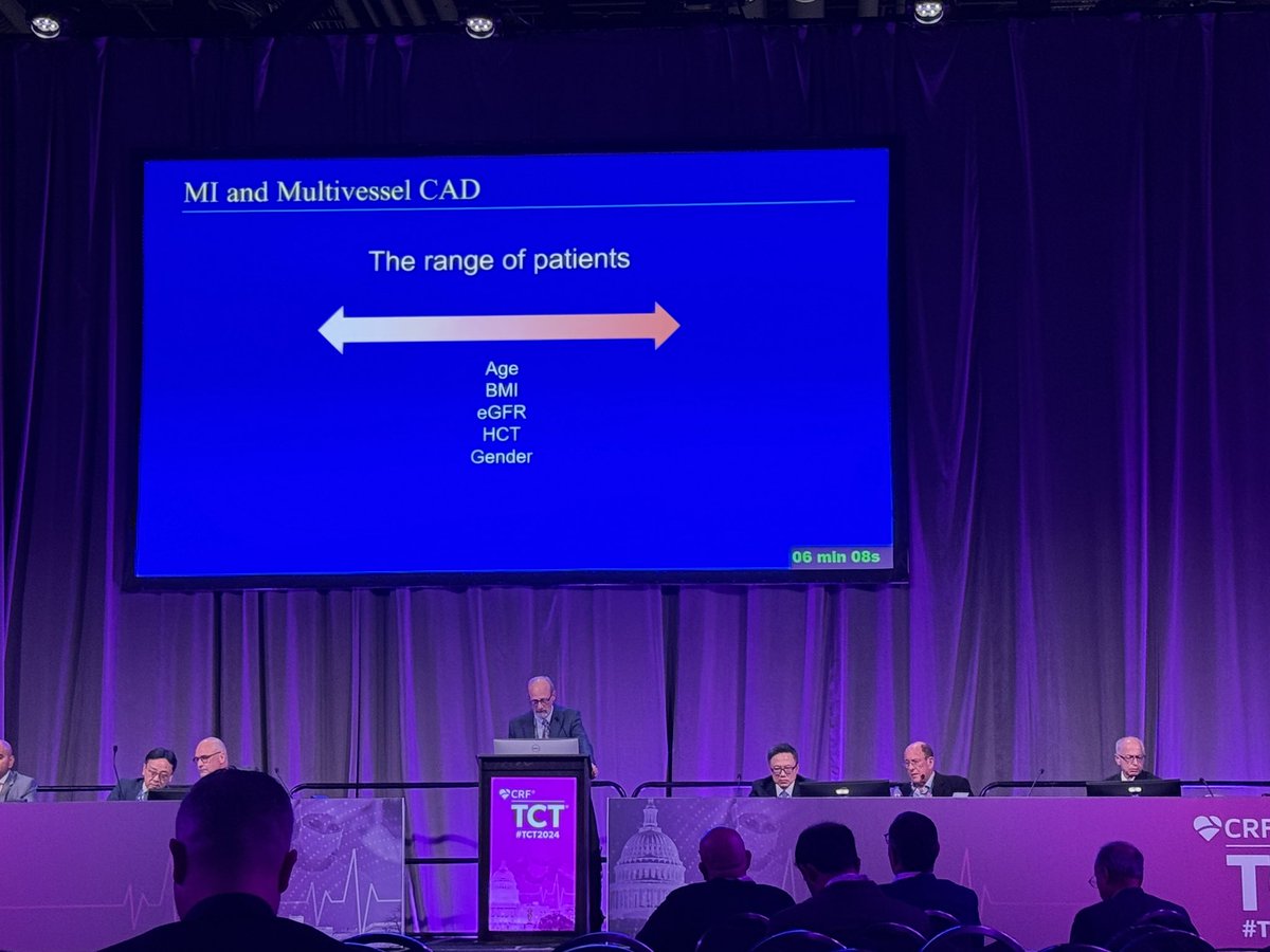 JACCJournals's tweet image. Starting now in Presentation Theater 1 at #TCT2024, #JACCINT Editor-in-Chief Dr. David J. Moliterno presents his keynote speech on Reconciling Evidence and Practice of Culprit-Only vs. Complete #Revascularization: A Personal Perspective
 
#cvMI #CathLab #Revasc