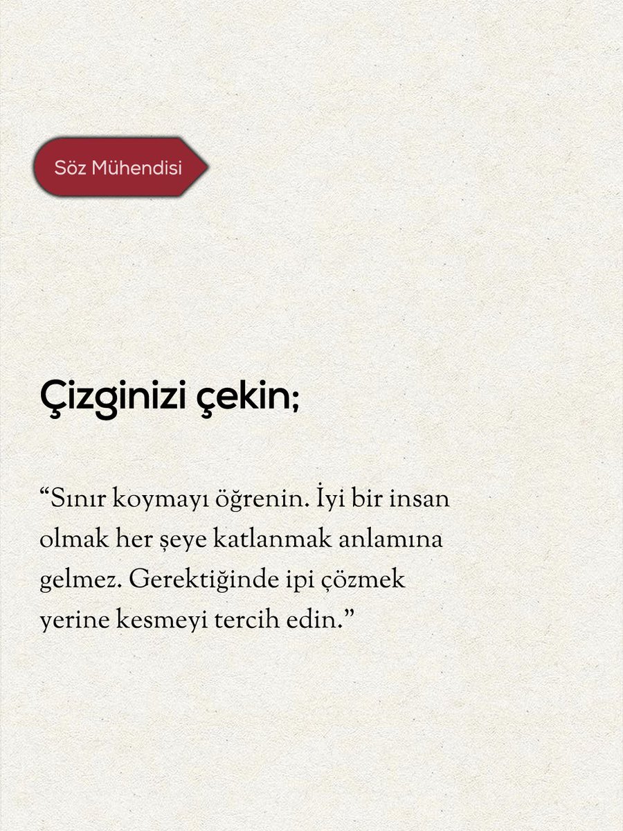 Çok doğru bir söz.