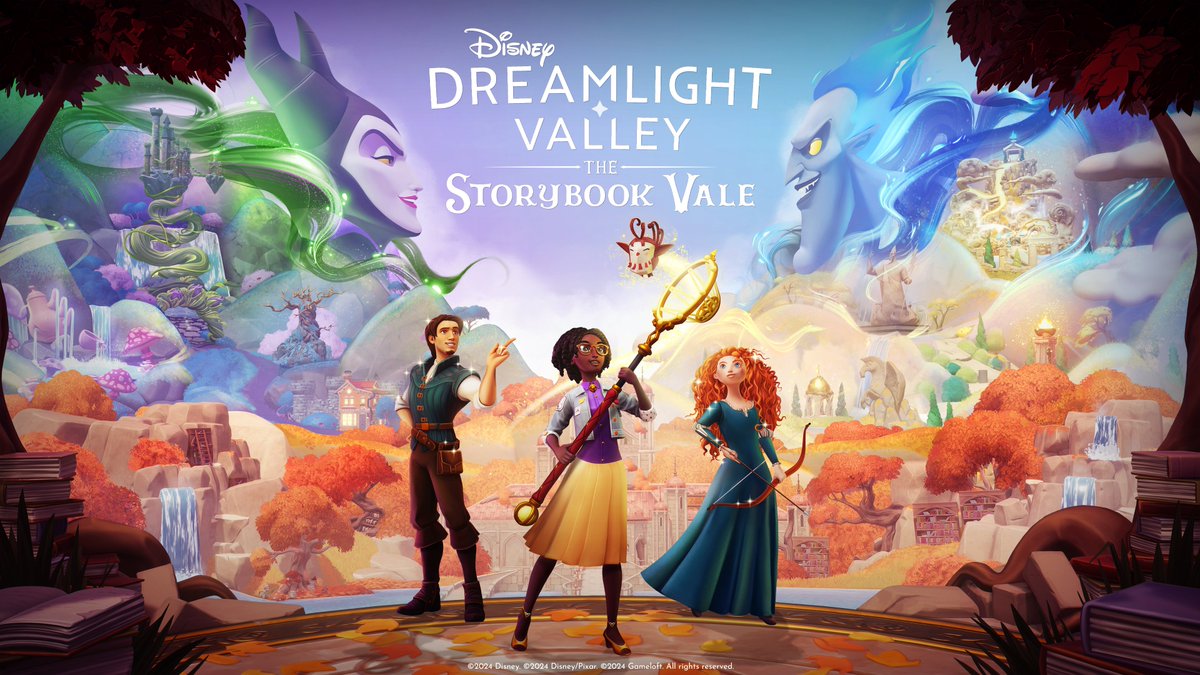 DisneyDLVFR's tweet photo. 📚✨ Nouvelle extension pour Disney Dreamlight Valley ! ✨📚 The Storybook Vale arrive le 20 novembre ! https://t.co/g2Propy9fn