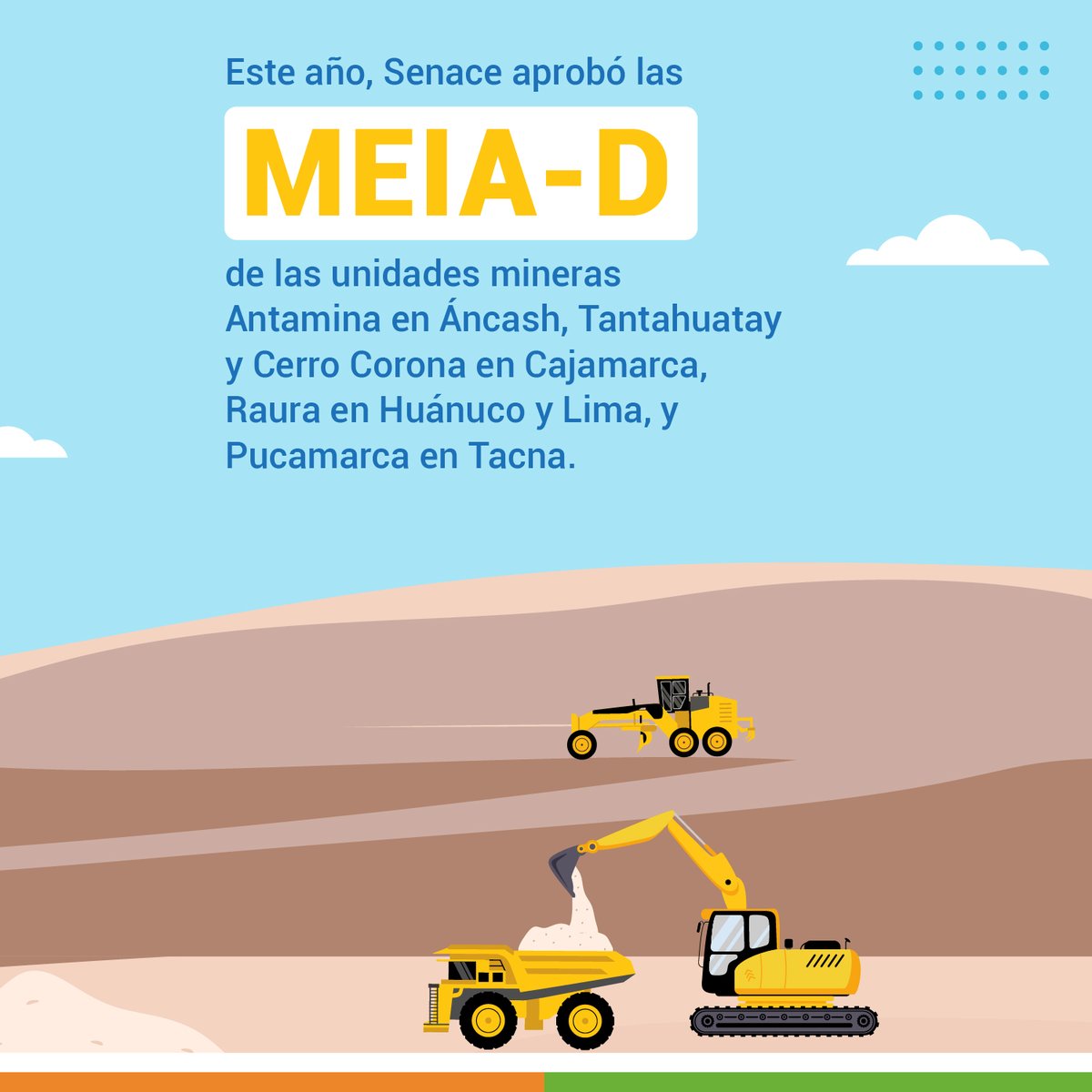 SenacePeru's tweet photo. ✅Sector Minería: Senace aprobó 41 Estudios de Impacto Ambiental detallados y modificaciones por US$ 25,500 millones
📚Lee la nota de prensa aquí👉
https://t.co/6KbBwzzaI0
#GestiónAmbiental | #DesarrolloSostenible | #PorTiPerú https://t.co/F4Sha1nfRf