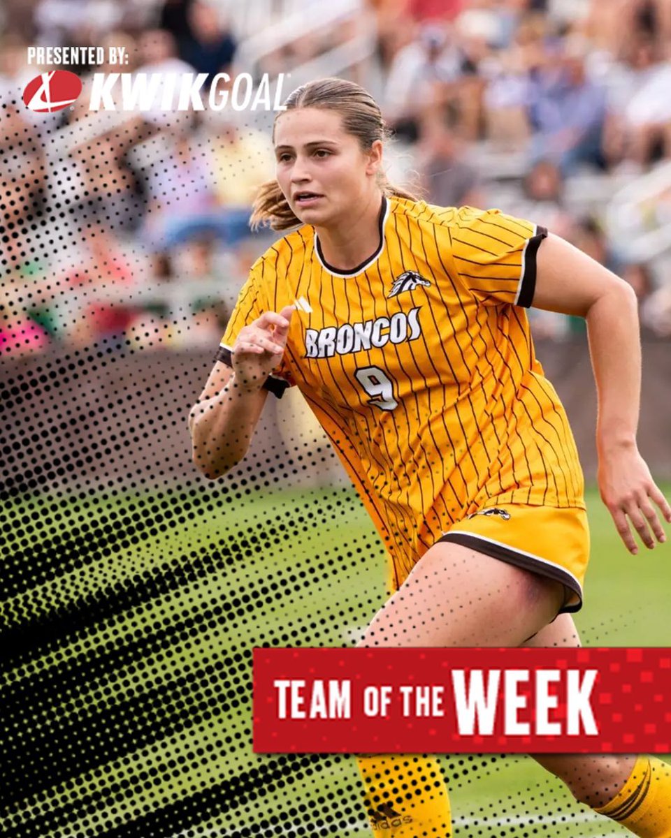 TopDrawerSoccer's tweet photo. A clutch performer who delivered the game of her career to seal a conference title is the Player of the Week as @jenblitchok shined for @WMUWomensSoccer! 😤

Check out the Full Women’s Team of the Week, presented by @KwikGoal 🔥 https://t.co/6RmhhtwOCC https://t.co/JfKF0DXOOc