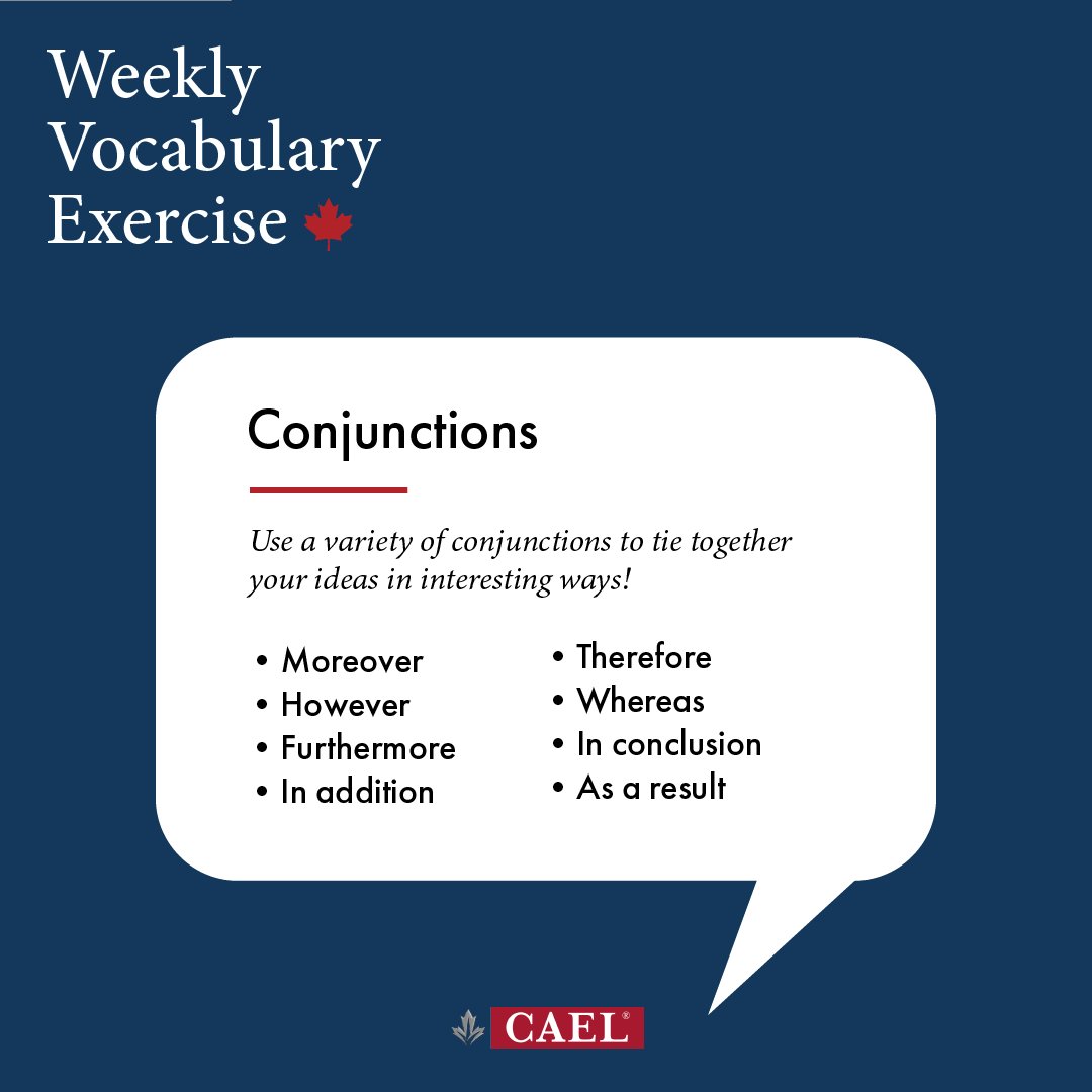 thecelpiptest's tweet image. Use a variety of conjunctions to tie your ideas together in interesting ways. #conjunctions #connectingwords #englishtest