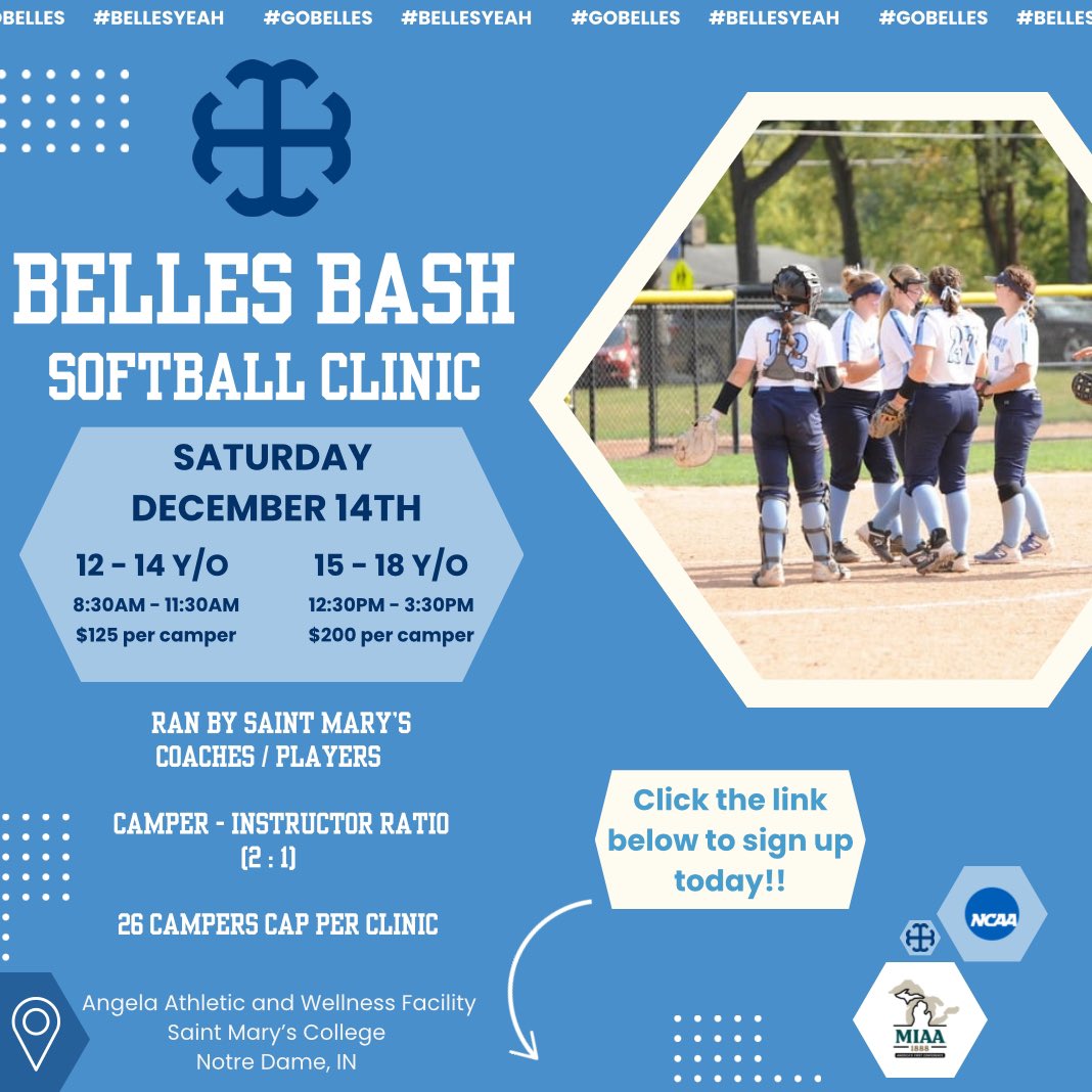 Register and play and see what it takes to be a BELLE TODAY!! Spots are limited and will fill up FAST so be sure to click the link below to secure it!!🥎🔔💙
#BellesYeah 

reslifesmc.wufoo.com/forms/2024-gir…
