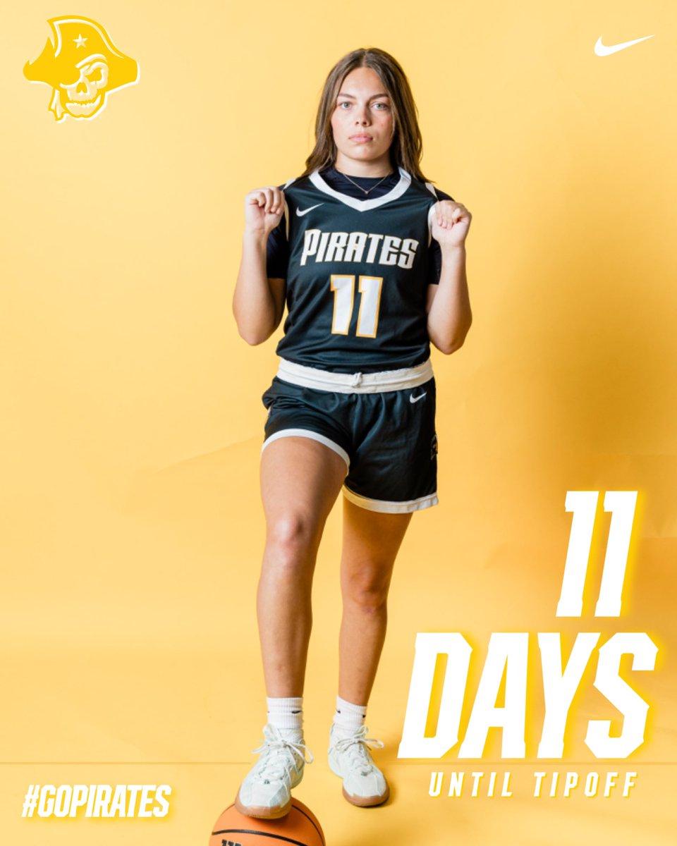 11 days till we tipoff the season in the Robertson Center! 

#GoPirates🏴‍☠️