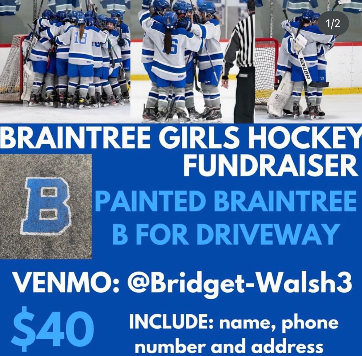 Painted B’s are back. Help support the Wamps by adding this decal to your driveway!