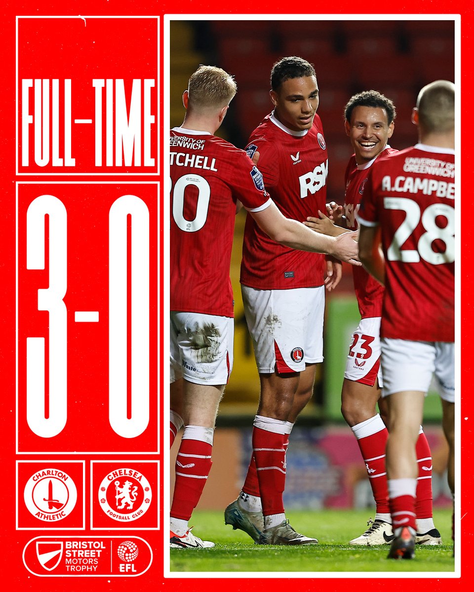 ⏹️ The Addicks advance into the last 32 of the @BSM_Trophy with a game to spare 💪

#cafc