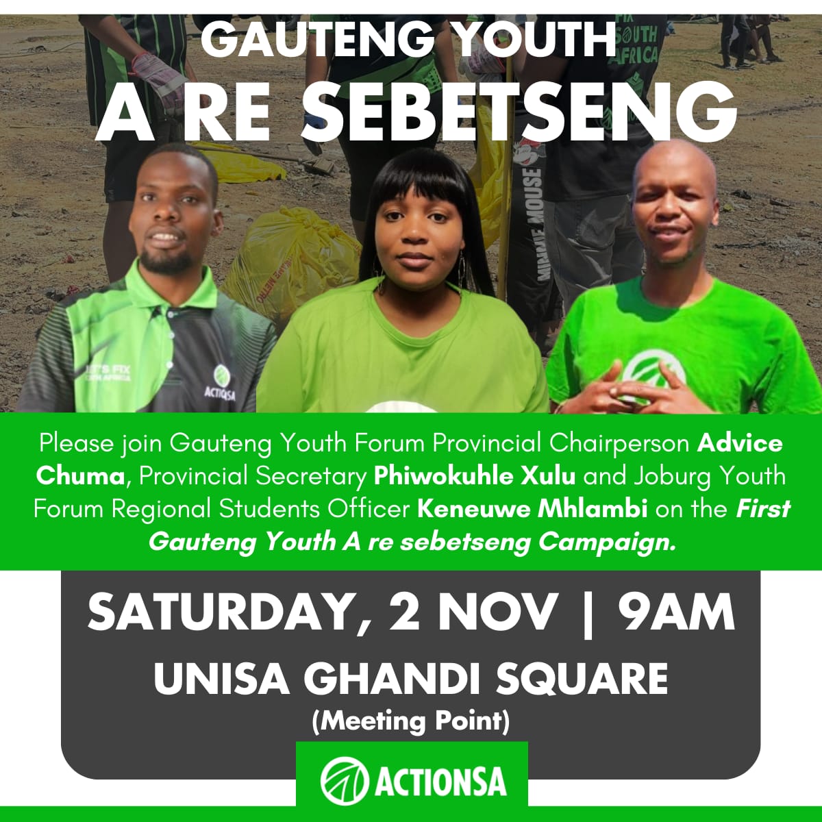 ActionSA Gauteng Youth Forum tweet media