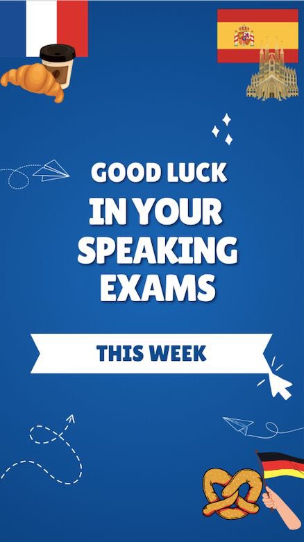 Good luck to all of our Seniors for their speaking exams this week! 🇪🇸🇩🇪🇫🇷