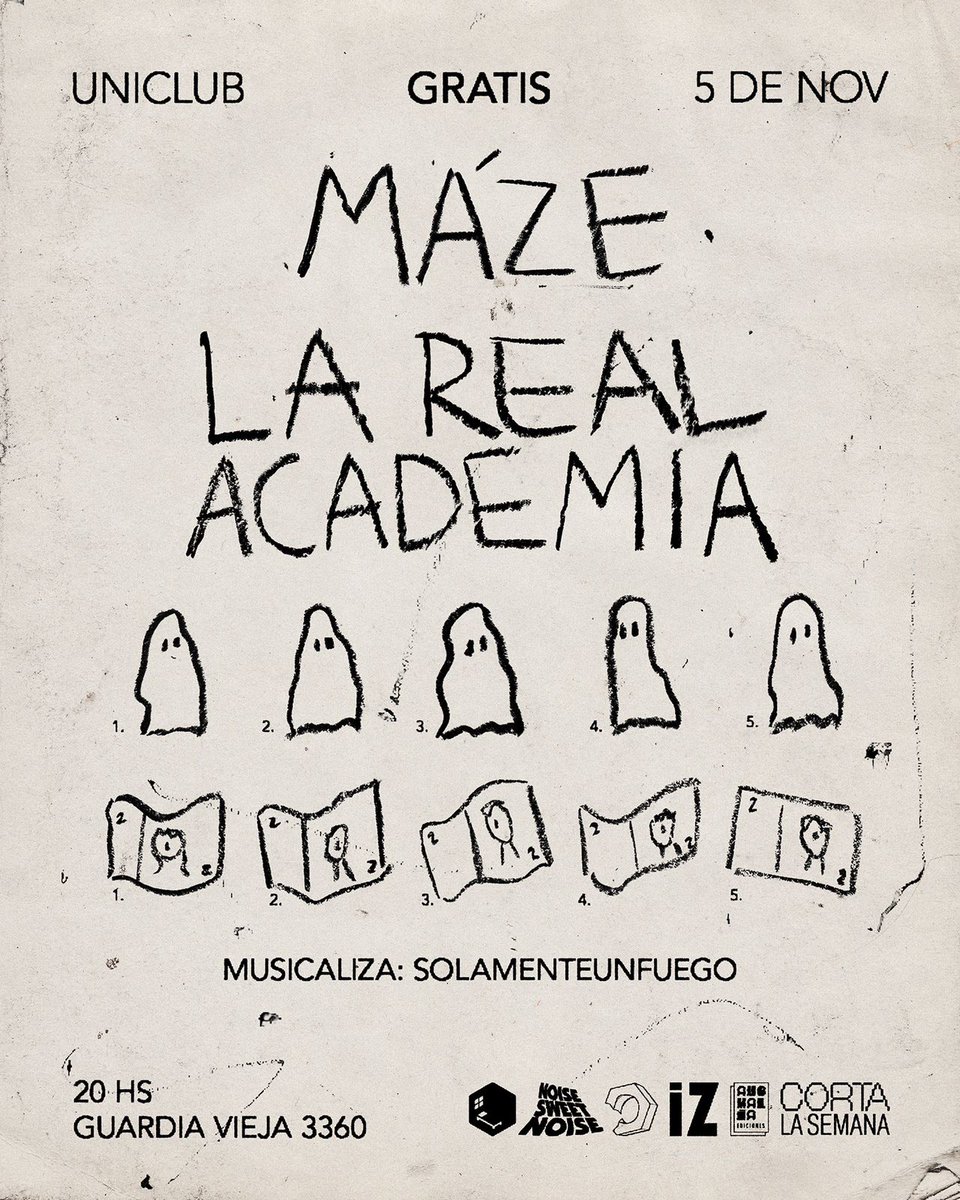 Corta La Semana XL 🔥

Maze y La Real Academia GRATIS en Uniclub el próximo martes 5 de noviembre! 

Musicaliza la noche: Solamenteunfuego
