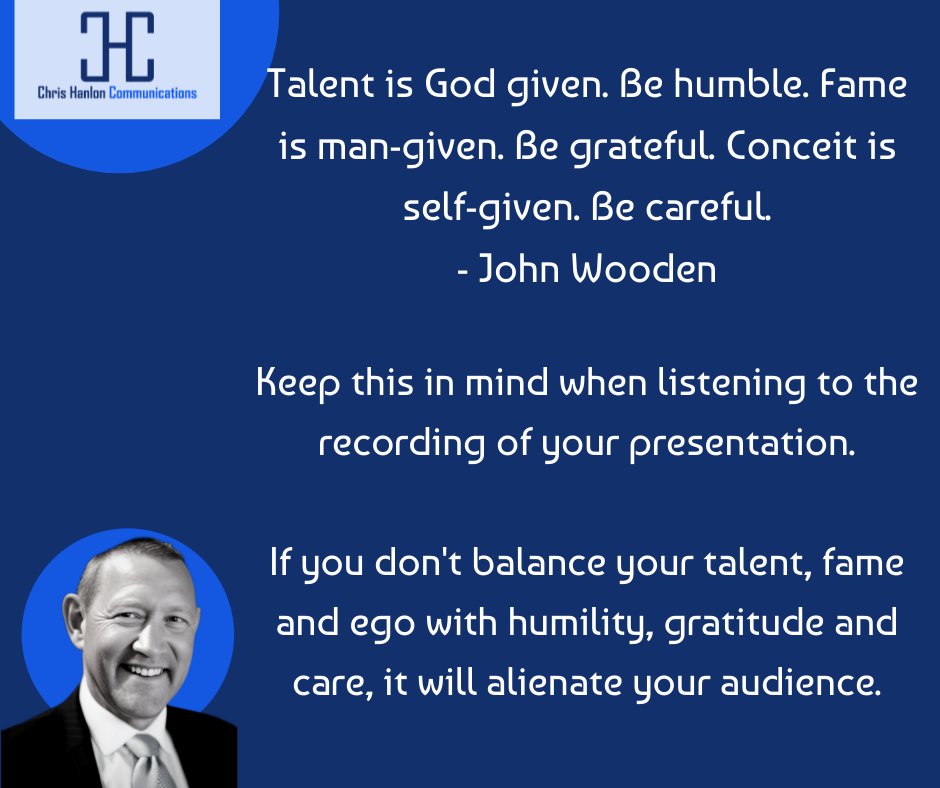 You may know what you are trying to say.

But take the time to listen to what you are saying from the perspective of your audience.