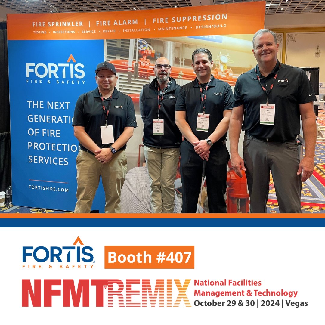 FortisFire's tweet photo. We’re here at NFMT Remix in Las Vegas! Swing by booth 407 to meet the Fortis team and learn how we’re transforming fire and safety. #NFMTRemix #Fortis https://t.co/ugAMtPierh