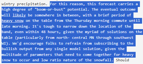 mplswx's tweet photo. #mnwx #minnesota #mn #msp History doesn't repeat but it rhymes... back to back years with potential Halloween snow. Could be a rough AM commute on Thursday. Models seem to be trending towards a stronger low pressure solution. Honestly... do not know much about dynamic cooling, FGEN snow, winter cyclogenesis, etc. I DO know how to interpret NBMs and this event is trending up. I expect some white ground for MPLS on Halloween AM.