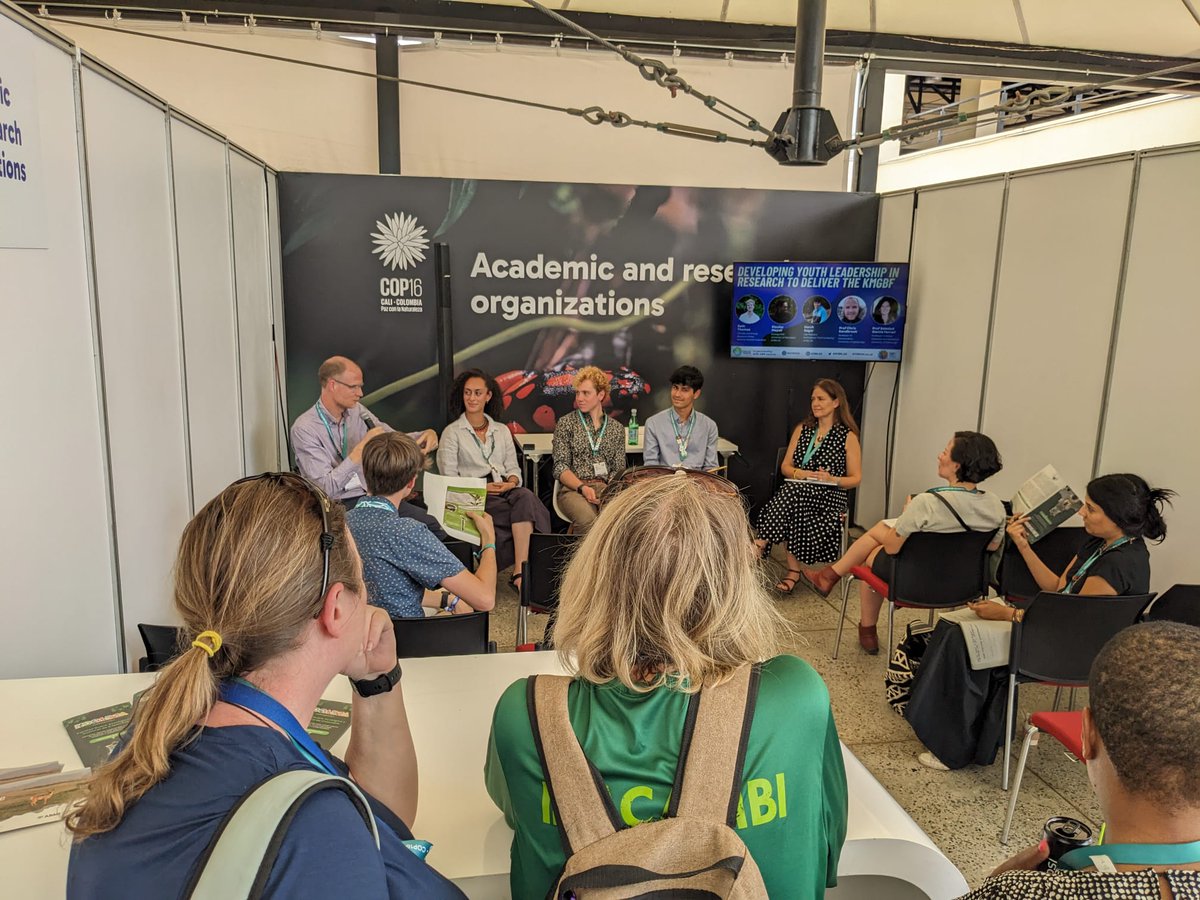 Today we held an event at the Academic &amp; Research Hub on the role of youth leadership in ensuring policy is evidence-informed. Thank you to <a href="/csandbrook/">Chris Sandbrook</a> &amp; Prof Garcia Ferrari, for joining our members <a href="/ElouiseMayall/">Elouise Mayall</a>  and <a href="/harshsebs/">harsh seb</a>, &amp; <a href="/zethdafer/">Seth Thomas</a> for his excellent chairing!

#COP16