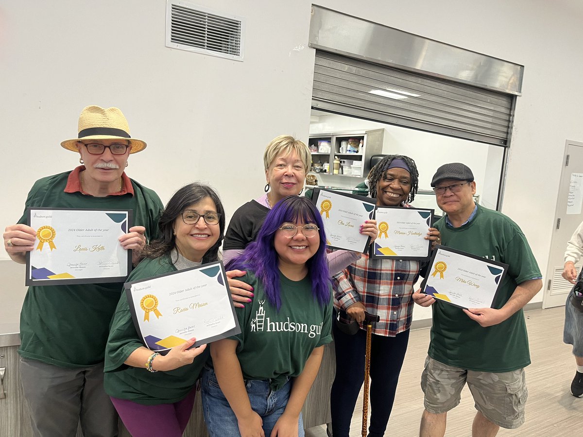 September was National Older Adult Center Appreciation Month and we celebrated with music, dancing, delicious food, and by recognizing all-star older adults for their participation and dedication to Hudson Guild’s Fulton Community Center!