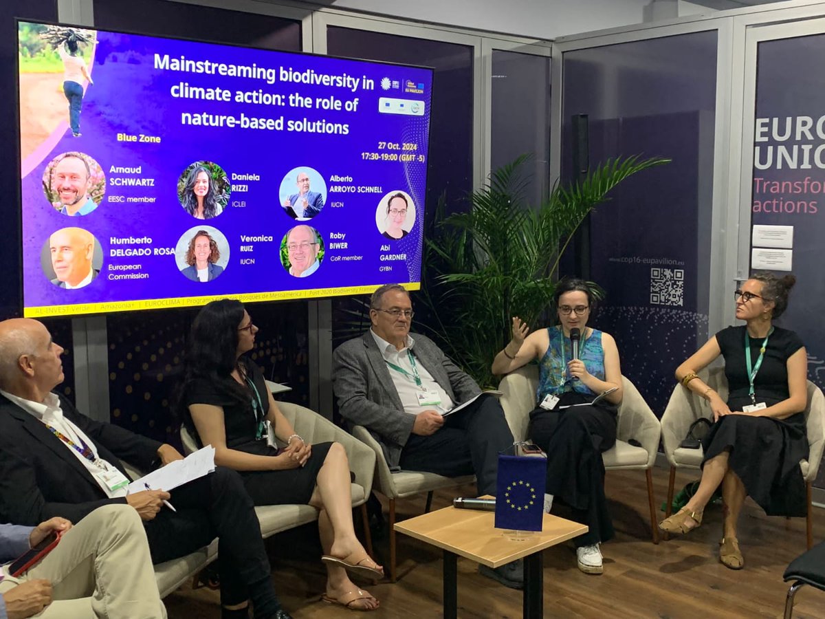 Thank you to the <a href="/EU_EESC/">European Economic and Social Committee</a> and <a href="/IUCN/">IUCN</a> for having our Coordinator, <a href="/_abigardner_/">abi gardner (she/her)</a>,  speak at their event  on nature-based solutions,  bringing together biodiversity and climate change, and the role of youth.