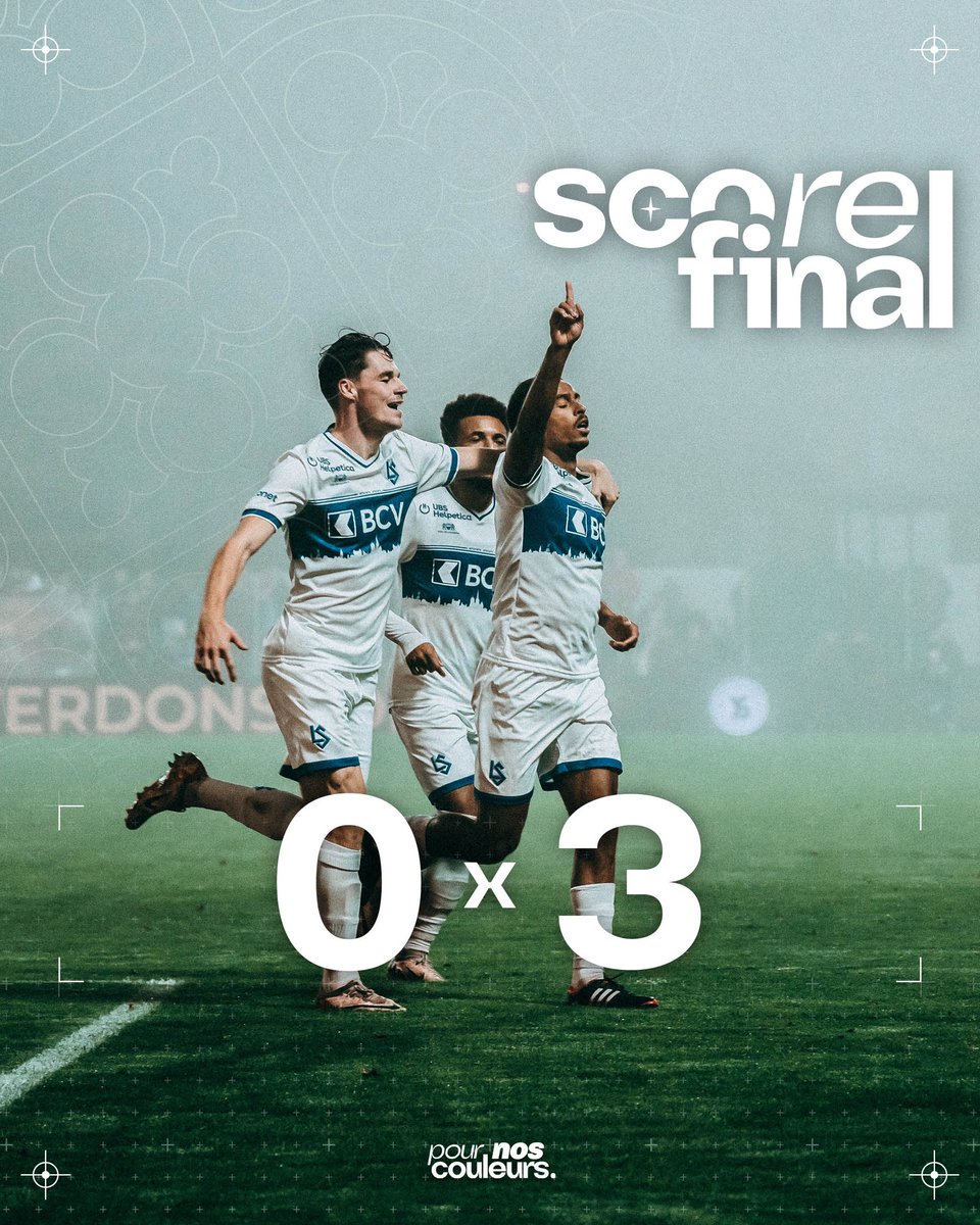 𝐕𝐀𝐔𝐃 𝐂’𝐄𝐒𝐓 𝐍𝐎𝐔𝐒 🔵⚪️

Troisième victoire et troisième blanchissage de suite pour le FC Lausanne-Sport en championnat 🔥

🏟️ Tous à la Tuilière ce dimanche pour le derby lémanique face au Servette FC 👊🏼

#AllezLausanne #YSLS