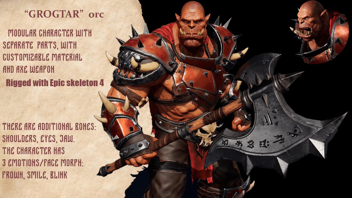 SynthWave_3D's tweet photo. < Collections pack: Orcs, these modular game ready characters, are available on fab! + update - New armor has been added to Katerina >
https://t.co/54xW3KbbJC
#Orcs #3dcharacter #UnrealEngine #UnrealEngine5 #charactercollections #characterPack #Fab #GameAssets #gamedev https://t.co/9DlubRYw6r