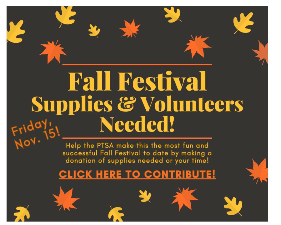 We are hoping to make this our BEST Fall Festival event yet, and you can help! 
Here's how:
Purchase early bird admission bands now and add on Fun Tickets for even more opportunities to play games and get in on the action! 
wilsonmiddle.com/packet/1610051…
Consider becoming a Fall