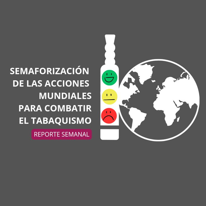 SEMAFORIZACIÓN DE LAS ACCIONES MUNDIALES PARA COMBATIR EL TABAQUISMO REPORTE SEMANAL