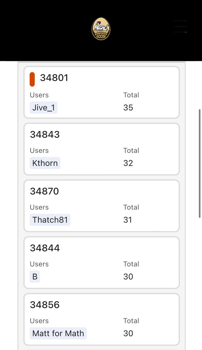 Fantasy Goose tweet media