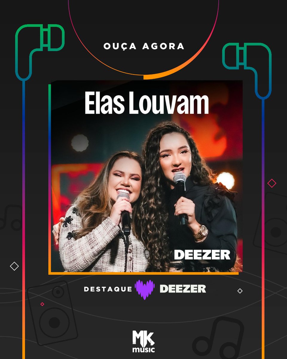 MKMusicBrasil's tweet image. Bênção! @SarahFariass e @KailaneFrauches estão na capa da playlist ELAS LOUVAM, da @DeezerBR. Aproveita pra ouvir &quot;O Poder da Oração&quot;, e embalar sua noite. Valeu, equipe @DeezerBR!⁣⁣
⁣⁣
🎧 gospel.mk/elaslouvam⁣
⁣⁣
#SarahFarias #KailaneFrauches #OPoderDaOracao