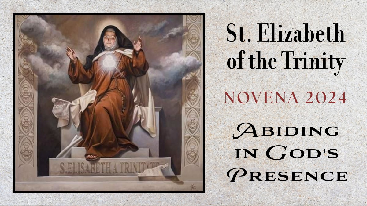 carmelitequotes's tweet photo. ๐ Ready to deepen your prayer life? Join us for a novena with St. Elizabeth of the Trinity as we journey into โAbiding in Godโs Presence.โ Each day brings us closer to Him! ๐
https://t.co/9J2l2JgFZD
#AbidingInGod #Novena #StElizabethOfTheTrinity @LeMeTellUSumtin @CarmeliteSpirit @OCDSKensington