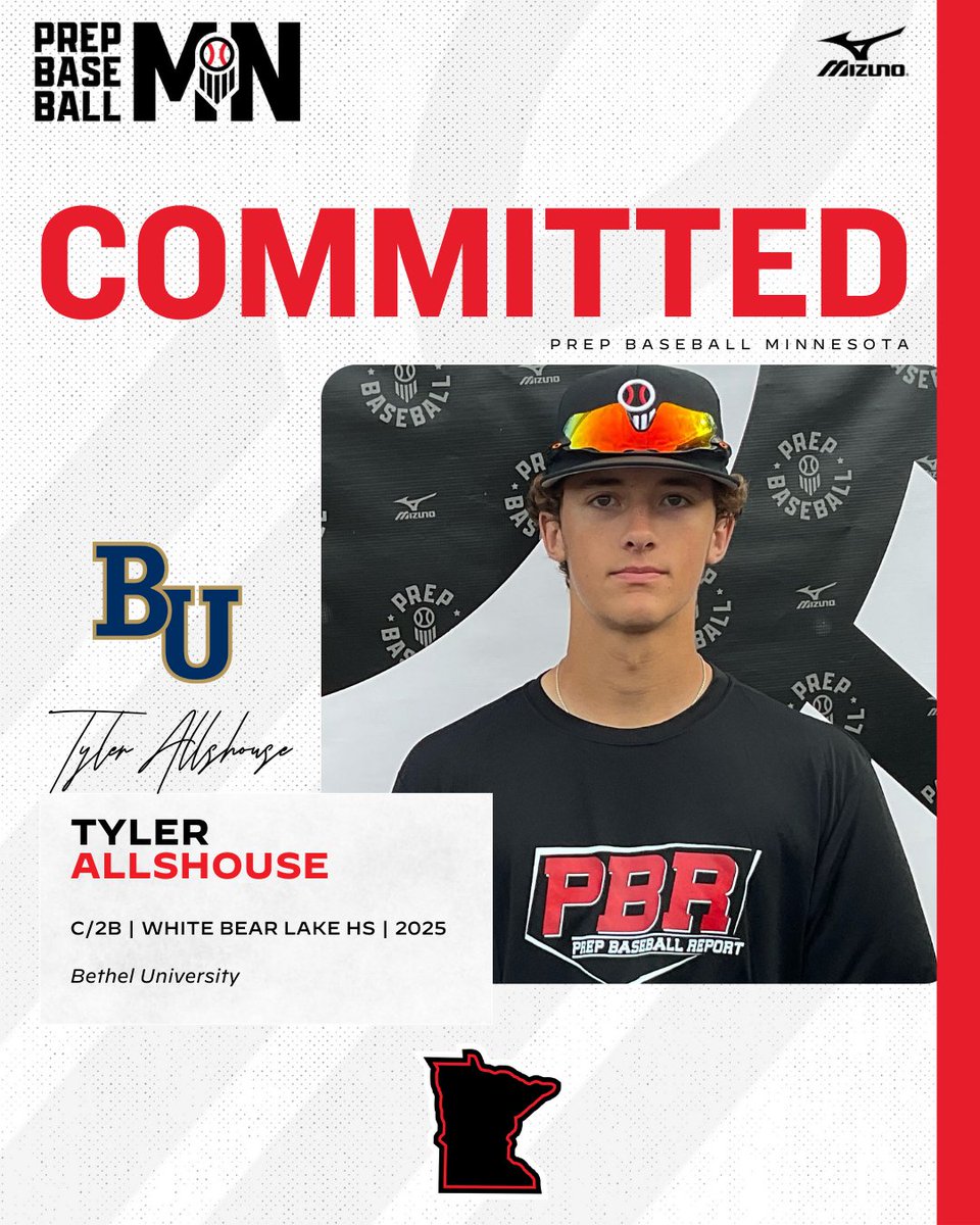 🎓𝐂𝐨𝐦𝐦𝐢𝐭𝐦𝐞𝐧𝐭 𝐖𝐚𝐭𝐜𝐡🎓

Tyler Allshoue, (2025, C/2B, <a href="/WBLhsbaseball/">White Bear Lake Baseball</a>) commits to Bethel University.

👤 loom.ly/6ypjoY0

<a href="/tyler_allshouse/">Tyler Allshouse</a> ✖️ <a href="/baseball_bethel/">Bethel Baseball</a>