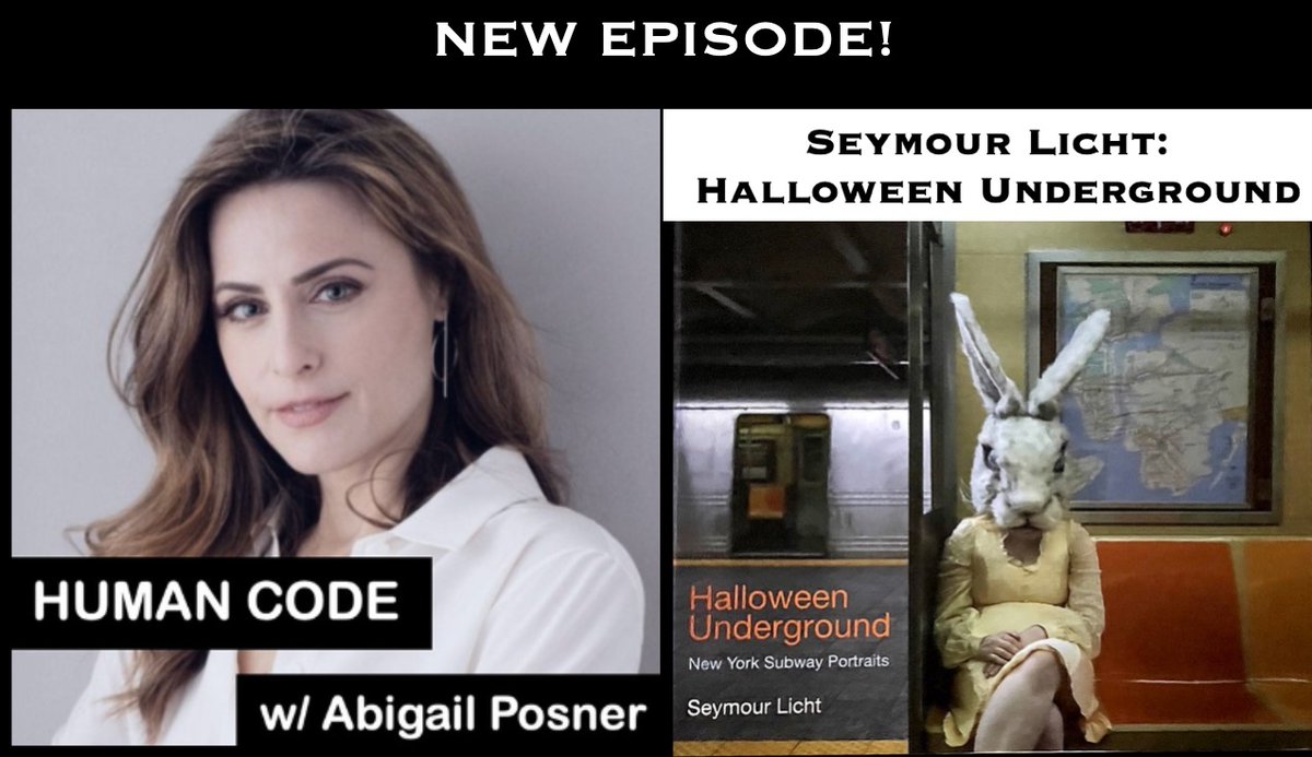 Thank you, <a href="/aposner/">Abigail Posner</a>, for featuring #HalloweenUnderground &amp; <a href="/SeymourLicht/">Seymour Licht</a> on your #HumanCode podcast! 

Seymour dives into his passion for photographing the NYC subway's spookiest costumes, &amp; what it means to capture the "uncanny"!🎃✨

Available wherever you listen to podcasts!