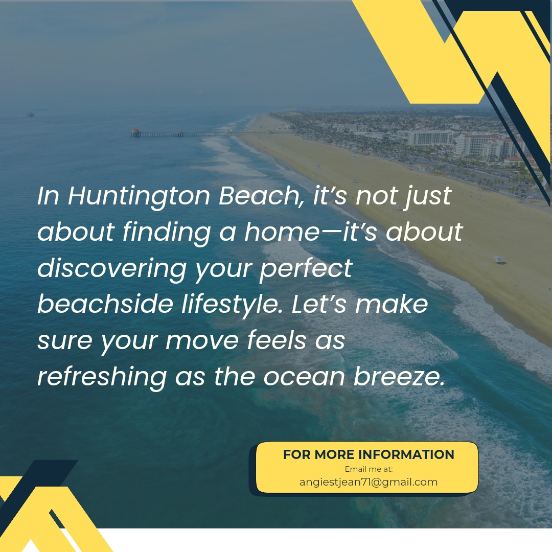 agentangie's tweet photo. Living in Huntington Beach isn’t just about a home—it’s a beachside lifestyle! 🌊 Imagine ocean views &amp; sunset strolls. Ready to find your perfect paradise? 
Let’s chat! 🏡

#HuntingtonBeachLiving #CaliforniaDreaming #OceanVibes #MoveWithMe https://t.co/dAQjXEf5Cr