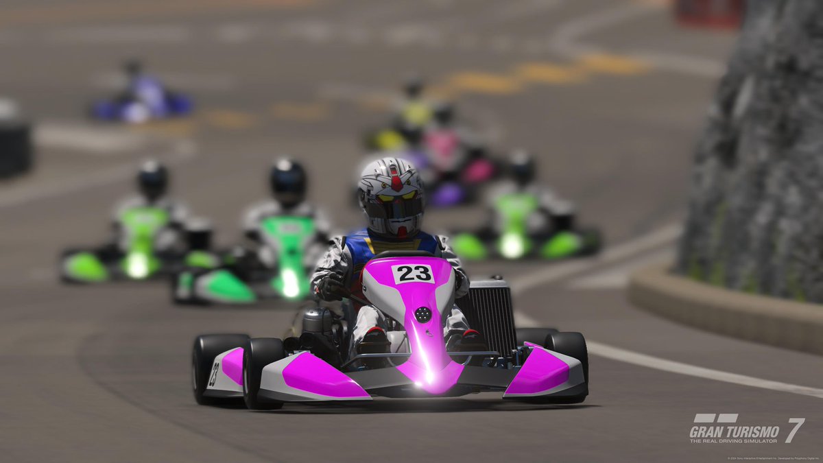 COMWinbigles's tweet photo. These stupid karts are way too much fun. Just had to take it around my favorite track. Going to do a hot lap on the Nurburgring next! Check out the video on YouTube! Link in the top comment.

#Twitch #TwitchTV #TwitchAffiliate  #TwitchStreaming  #SmallStreamer #GranTurismo7 #GT7 https://t.co/ROJ7oEqQBJ