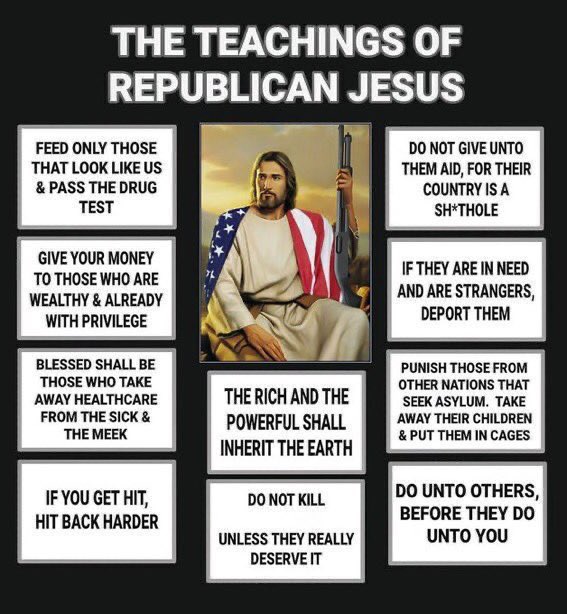 light_create's tweet photo. @SherrodBrown Done!

Best of luck, alerting voters to the dangers of the billionaire's party to again find a theory to JUSTIFY their SELFISHNESS, &amp; lacking CHARACTER, DENYING their RESPONSIBILITY to people who have too little.

Greed is good is a GOP slogan &amp; trickle-down!

WHAT WLD JESUS DO? https://t.co/MRIChcRKs0