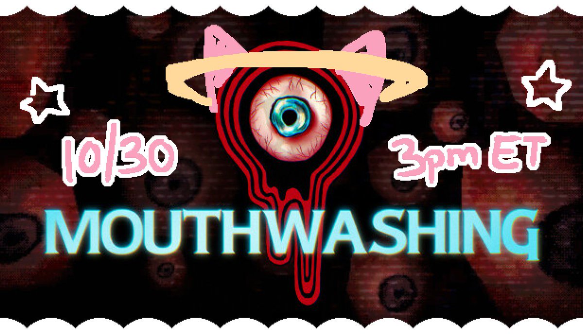 angelfoood's tweet photo. tomorrow at 3pm ET i will stream Mouthwashing! keep seeing it all over and it looks so cool...!! https://t.co/87XOhzKv0z