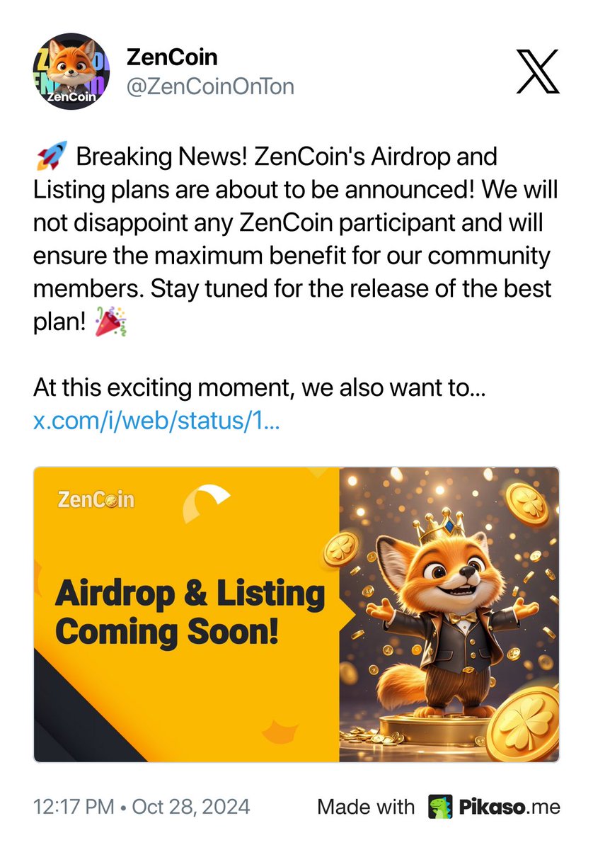 RodmanAYusuf14's tweet photo. @ZenCoinOnTon @pikaso_me screenshot this please https://t.co/IwYnw0XWAc