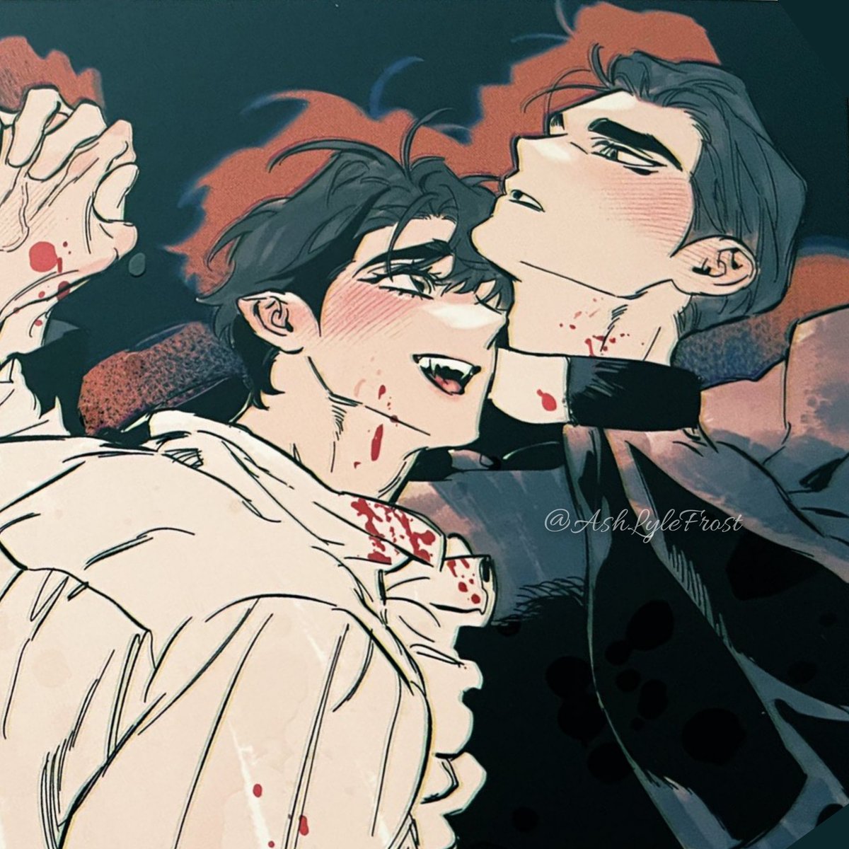 AshLyleFrost's tweet photo. #HappyHalloween 🦇🩸 https://t.co/WQB982aU2B