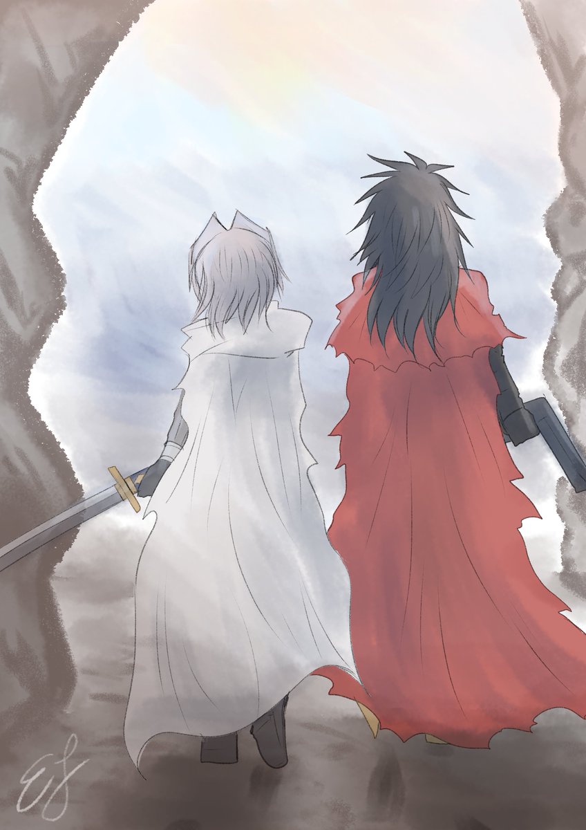 #SephirothWeek 2024 || Day 7. Healing
And then, the two strangers were off, walking side by side, silver on white, black on red, sword and gun in hand. Somehow, he had the feeling that this would not be the last time he would see them.
archiveofourown.org/works/59996767…